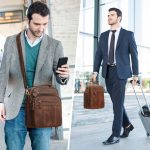 Jack&Chris Leather Man Purse Shoulder Bag,Small Mens Crossbody Messenger Bags for Work,Men Satchel Handbag - Image 7